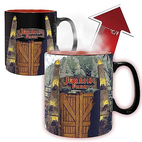Jurassic Park Gate Heat Change Mug