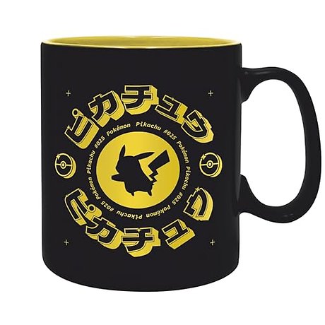 POKEMON - Mug - 460 ml - Pikachu Black Icon - cardboard box