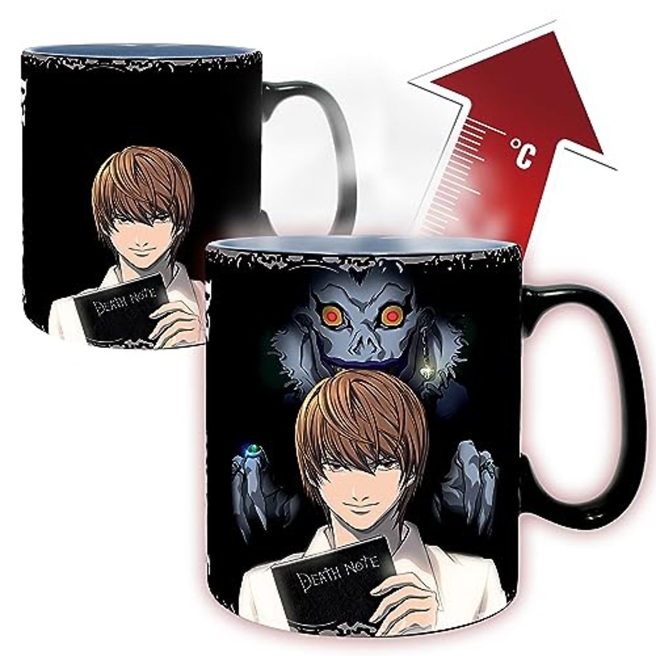 DEATH NOTE - Mug Heat Change - 460 ml - Kira & L - cardboard box