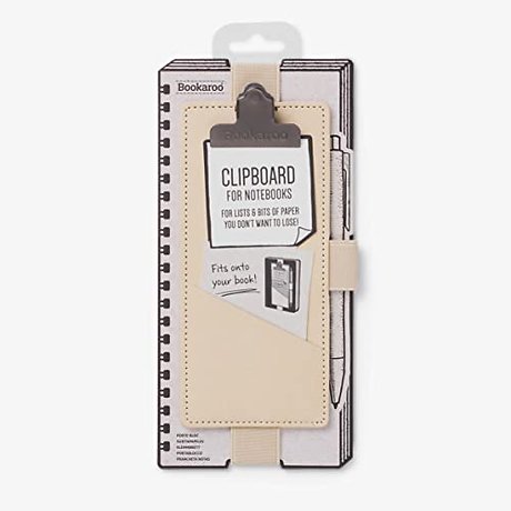 Bookaroo Notebook Clipboard - Cream
