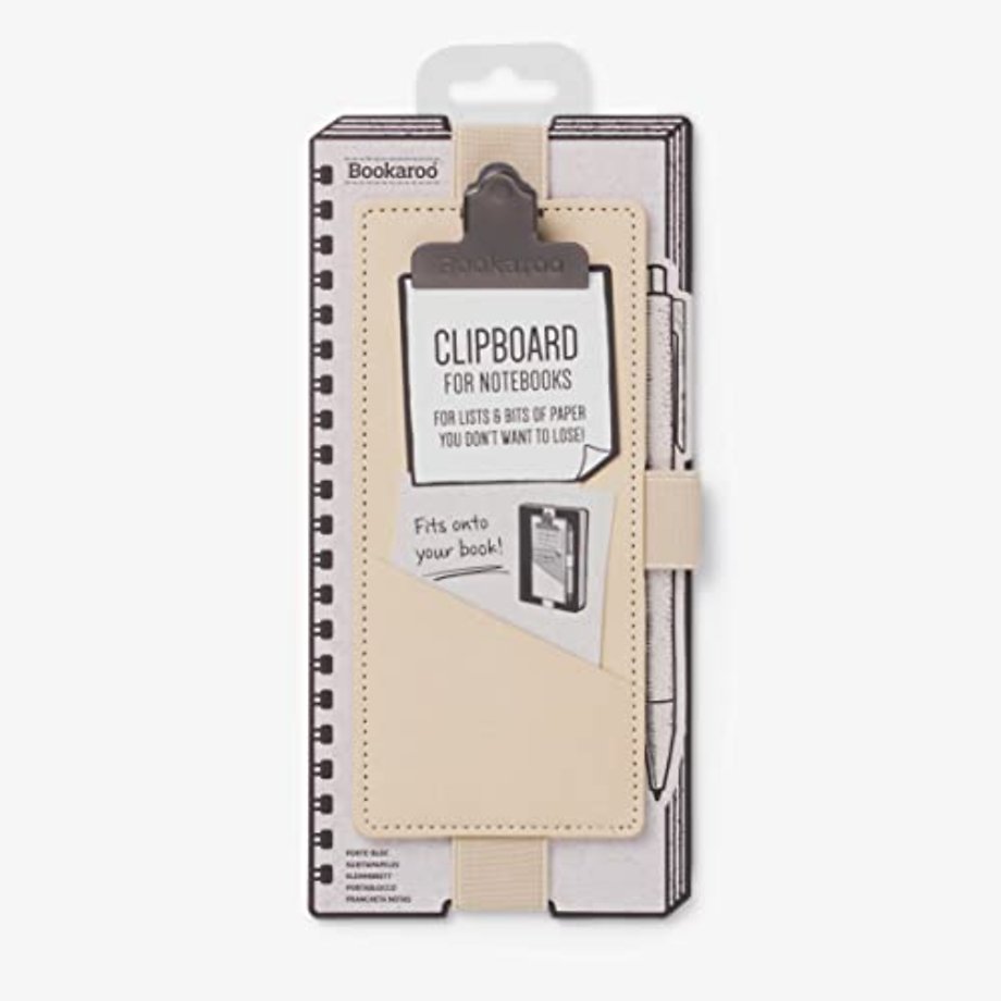 Bookaroo Notebook Clipboard - Cream