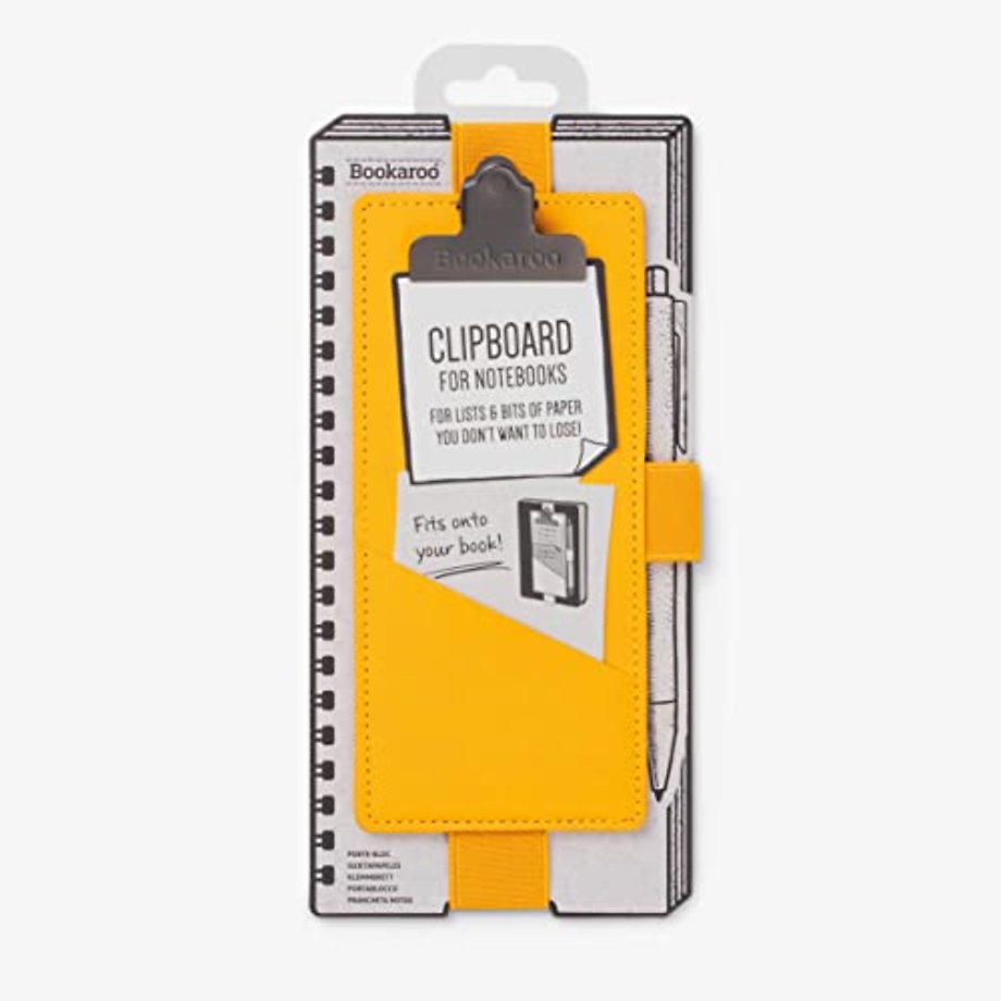 Bookaroo Notebook Clipboard - Yellow