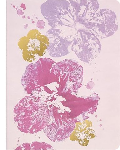 Moleskine Limited Edition Sakura 2026 Blossom Cahier Journal, Soft Cover, XL (7.5" x 9.75") Ruled/Lined, Pink with Gold Accents, 120 pages