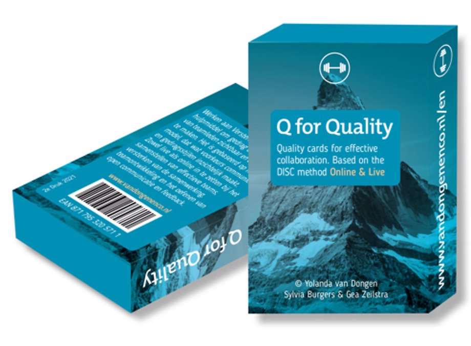 Q for Quality - Quality cards for effective collaboration. Based on the DISC method.