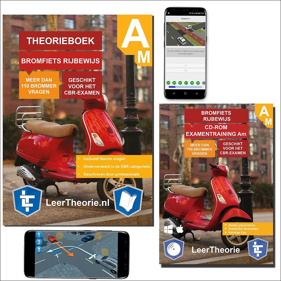 Scooter Theorieboek + CD-ROM + Online examen oefenen door TheorieThuis -  Managementboek.nl