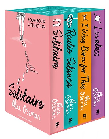 Alice Oseman Four-Book Collection Box Set (Solitaire, Radio Silence, I Was Born For This, Loveless)