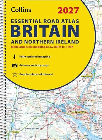 Collins Essential Road Atlas Britain and Northern Ireland 2027 (A4 Spiral)
