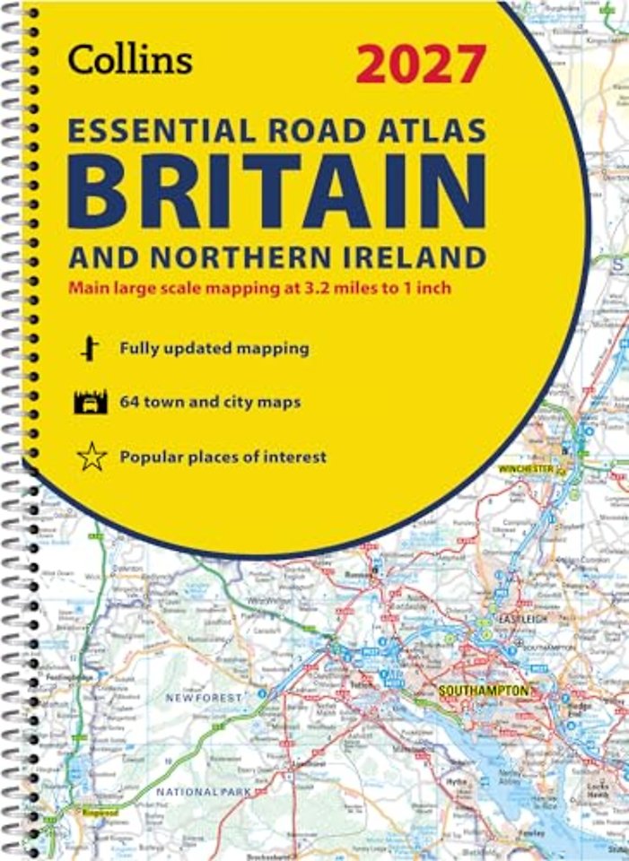Collins Essential Road Atlas Britain and Northern Ireland 2027 (A4 Spiral)