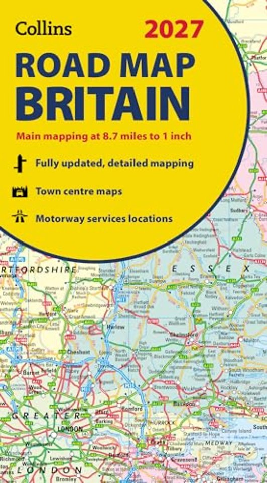 Collins Road Map of Britain 2027 (Folded Map)