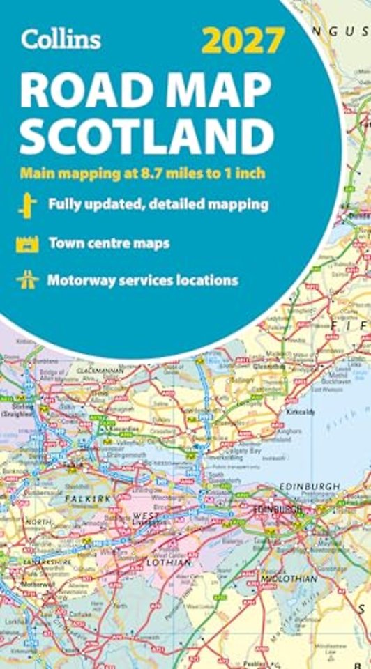 Collins Road Map of Scotland 2027 (Folded map)