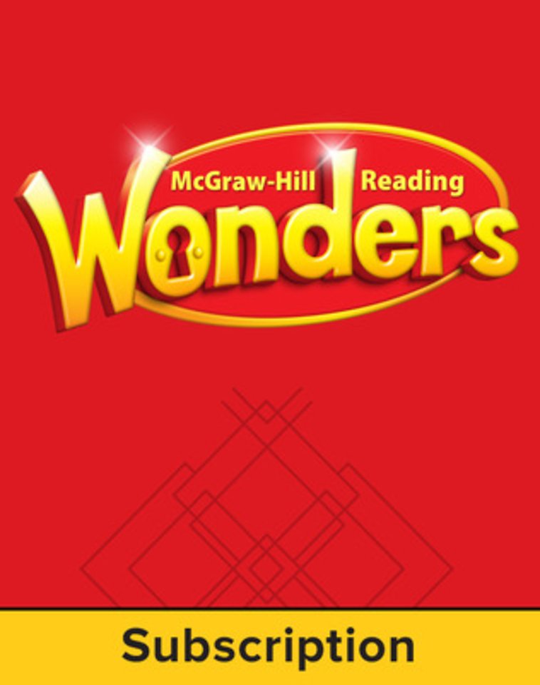 Reading Wonders, Grade 1, Comprehensive Program 6 Year Subscription