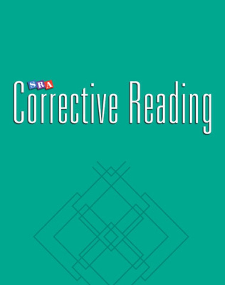 Corrective Reading Comprehension Level C, Teacher Materials