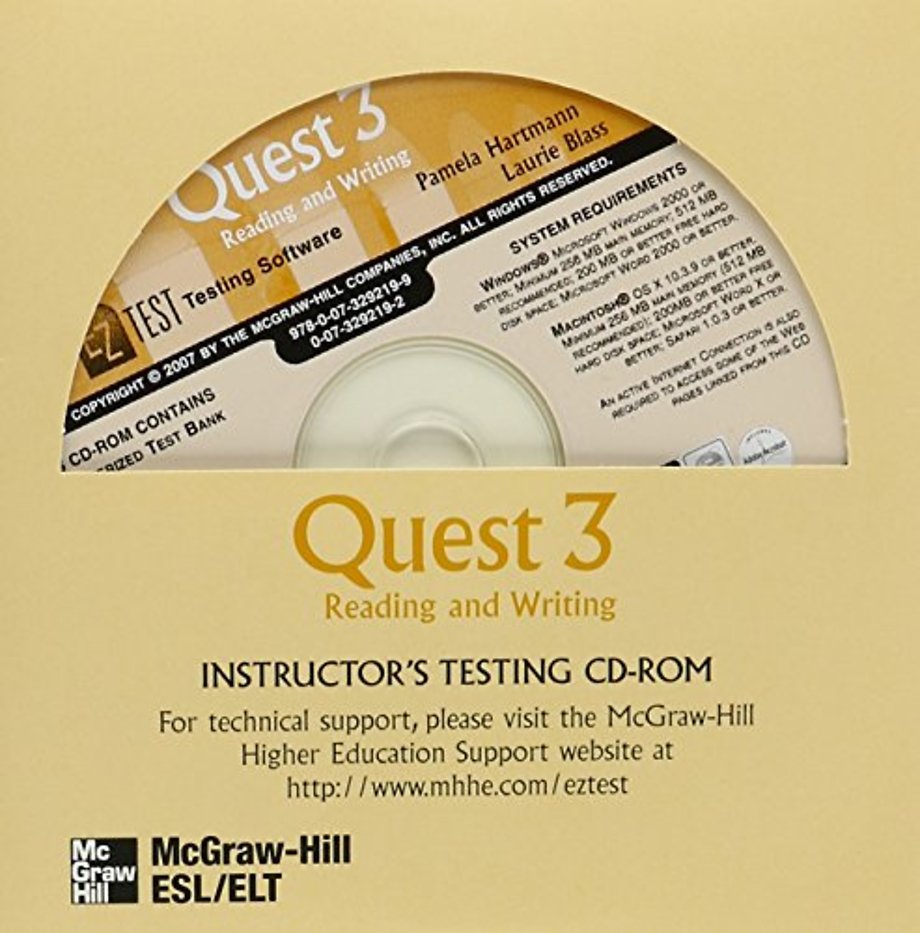 Quest Level 3 Reading and Writing EZ Test CD-ROM