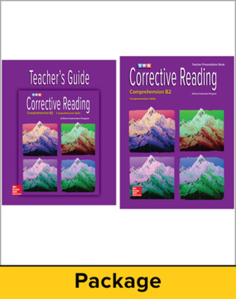 Corrective Reading Comprehension Level B2, Teacher Materials Package