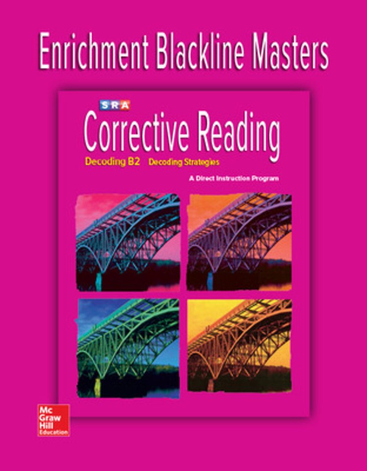 Corrective Reading Decoding Level B2, Enrichment Blackline Master