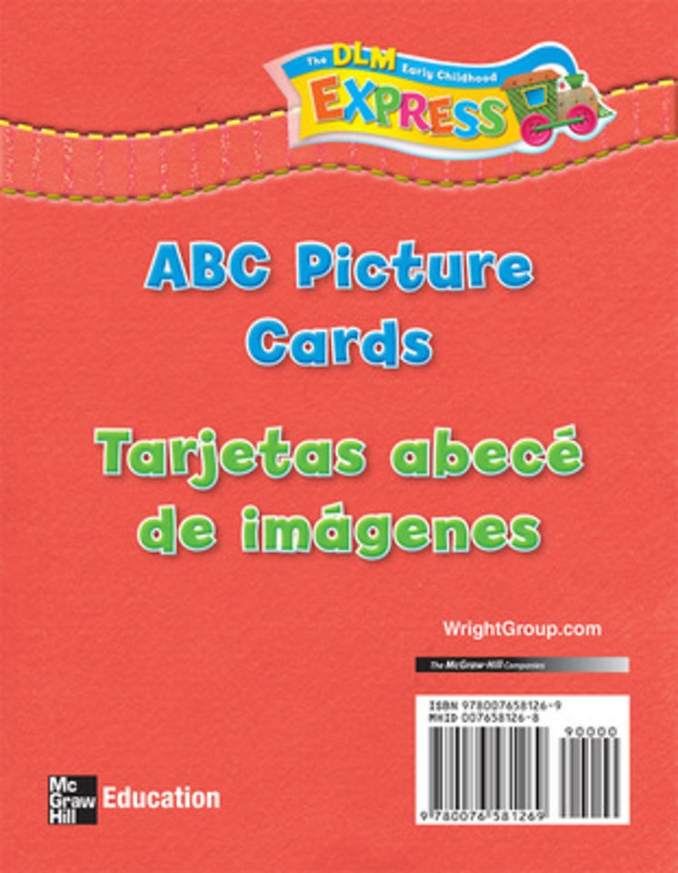 DLM Early Childhood Express, ABC Picture Cards (English/Spanish)