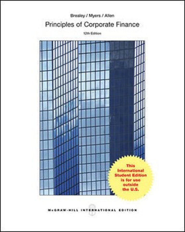 Principles of Corporate Finance 12th Edition With Connect Plus With Learnsmart 360 Days Card