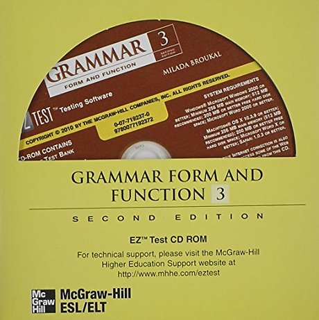Grammar Form and Function Level 3 EZ Test CD-ROM