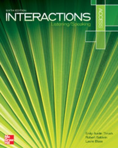 Interactions Access Listening/Speaking Student Registration Code for Connect ESL (Stand Alone)