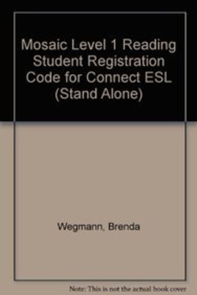 Mosaic Level 1 Reading Student Registration Code for Connect ESL (Stand Alone)