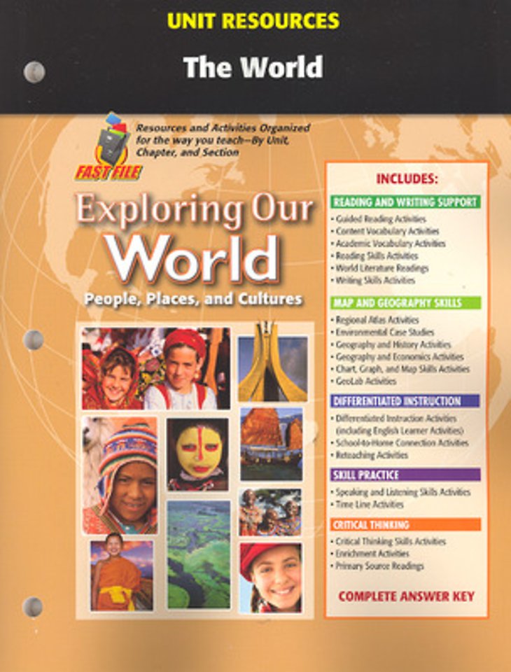Exploring Our World, Unit Resources The World