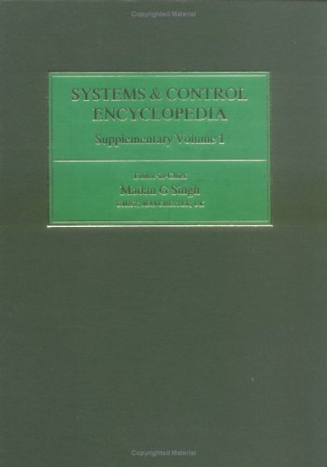 Systems and Control Encyclopedia Supplementary Volume 1