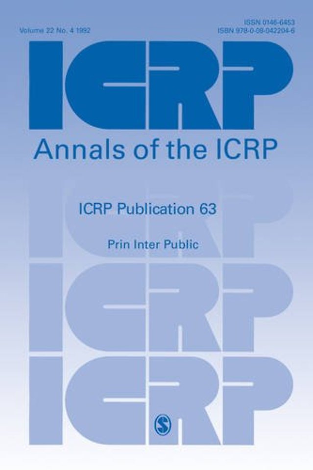 ICRP Publication 63: Principles for Intervention for Protection of the Public in a Radiological Emergency