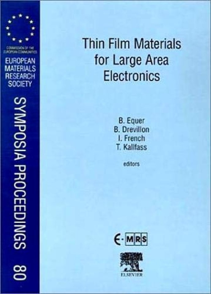 Thin Film Materials for Large Area Electronics