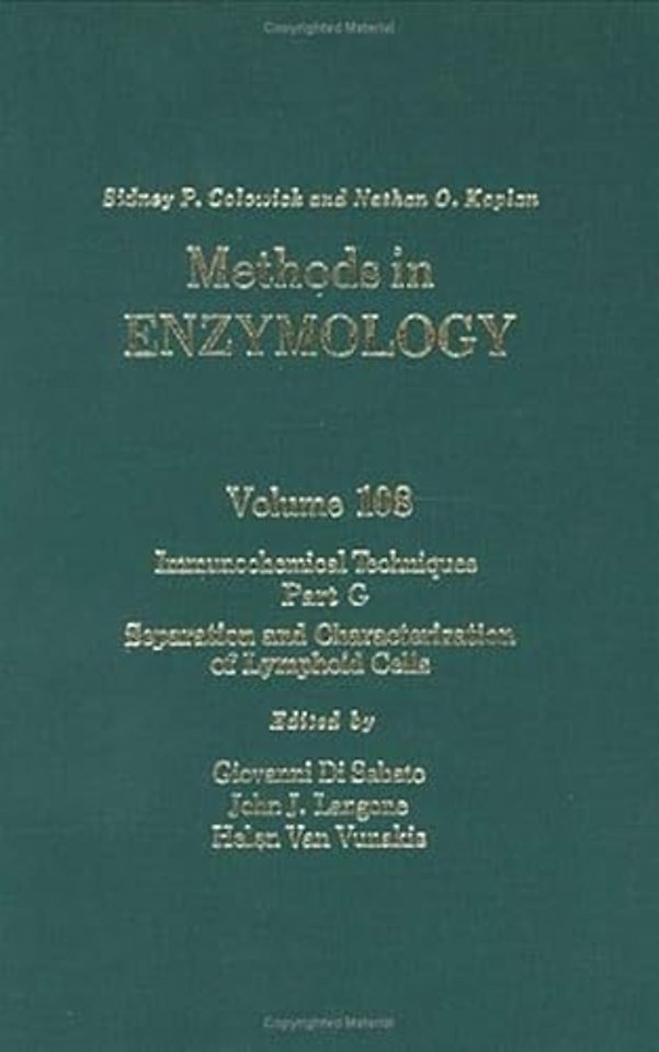 Immunochemical Techniques, Part G: Separation and Characterization of Lymphoid Cells