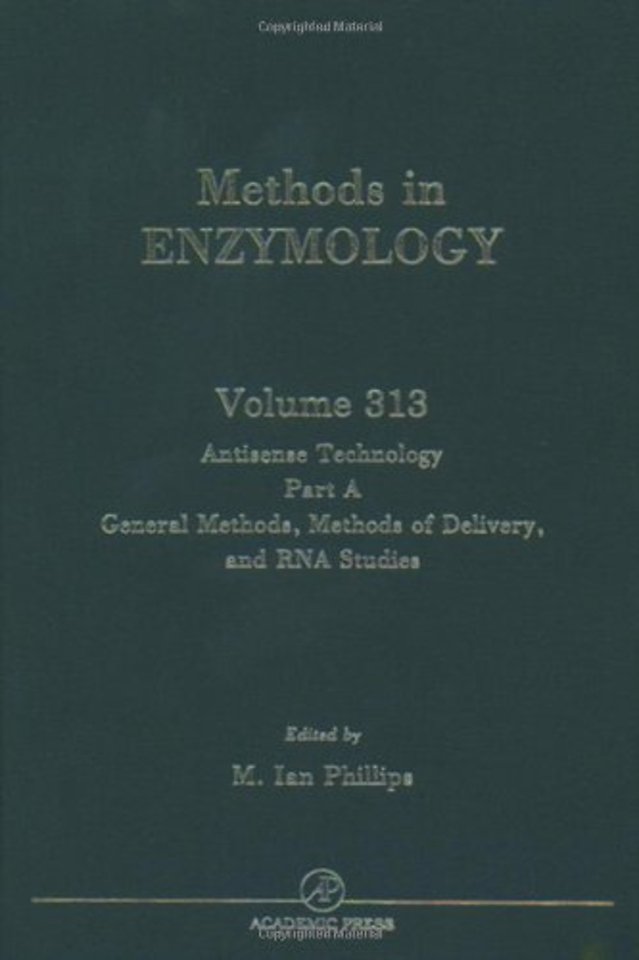 Antisense Technology, Part A, General Methods, Methods of Delivery, and RNA Studies