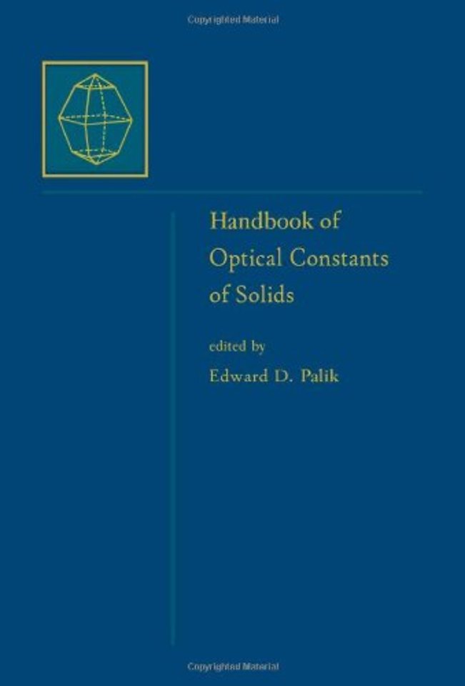 Handbook of Optical Constants of Solids