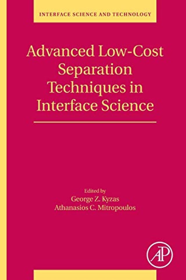 Advanced Low-Cost Separation Techniques in Interface Science