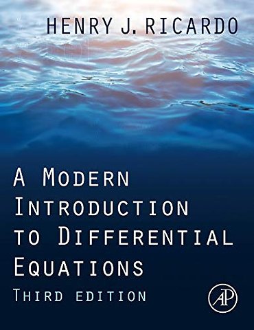 A Modern Introduction to Differential Equations