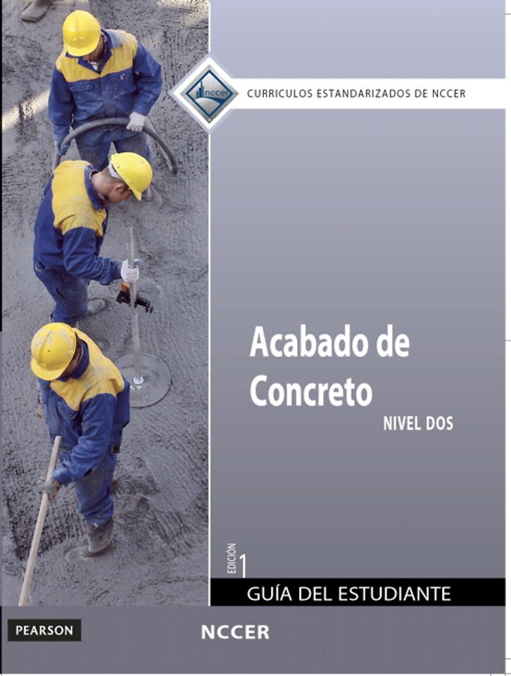 Concrete Finishing Trainee Guide in Spanish, Level 2