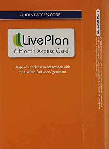 LivePlan 6-Month Access Card