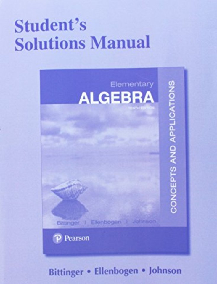 Student Solutions Manual for Elementary Algebra