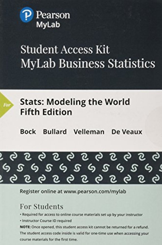MyLab Statistics with Pearson eText (up to 24 months) Access Code for Stats