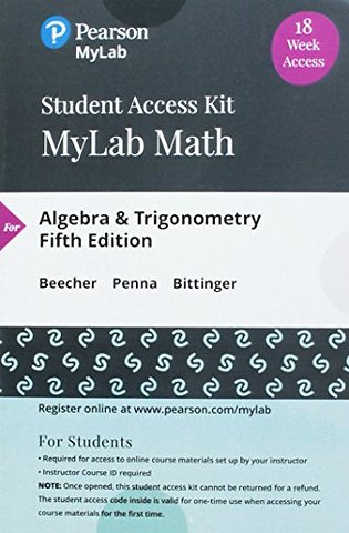 MyLab Math with Pearson eText (up to 18-weeks) Access Code for Algebra and Trigonometry