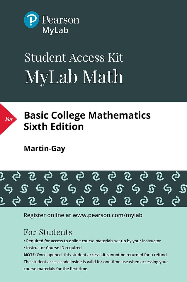 MyLab Math with Pearson eText Access Code (24 Months) for Basic College Mathematics