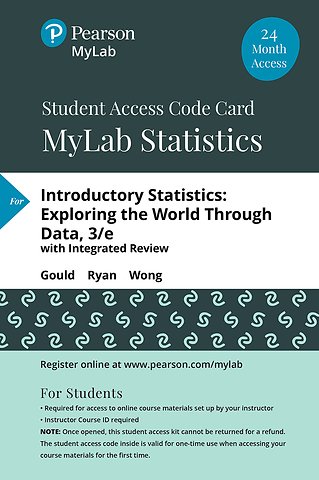 MyLab Statistics with Pearson eText Access Code (24 Months) for Introductory Statistics