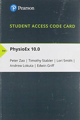 Website Access Code Card for PhysioEx 10.0