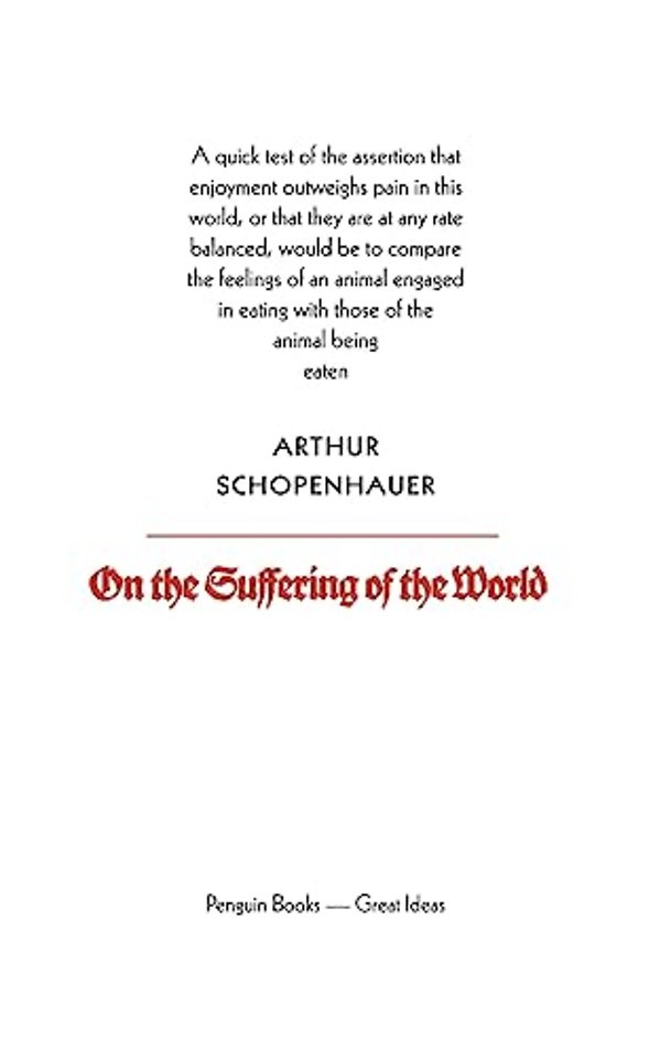 On the Suffering of the World