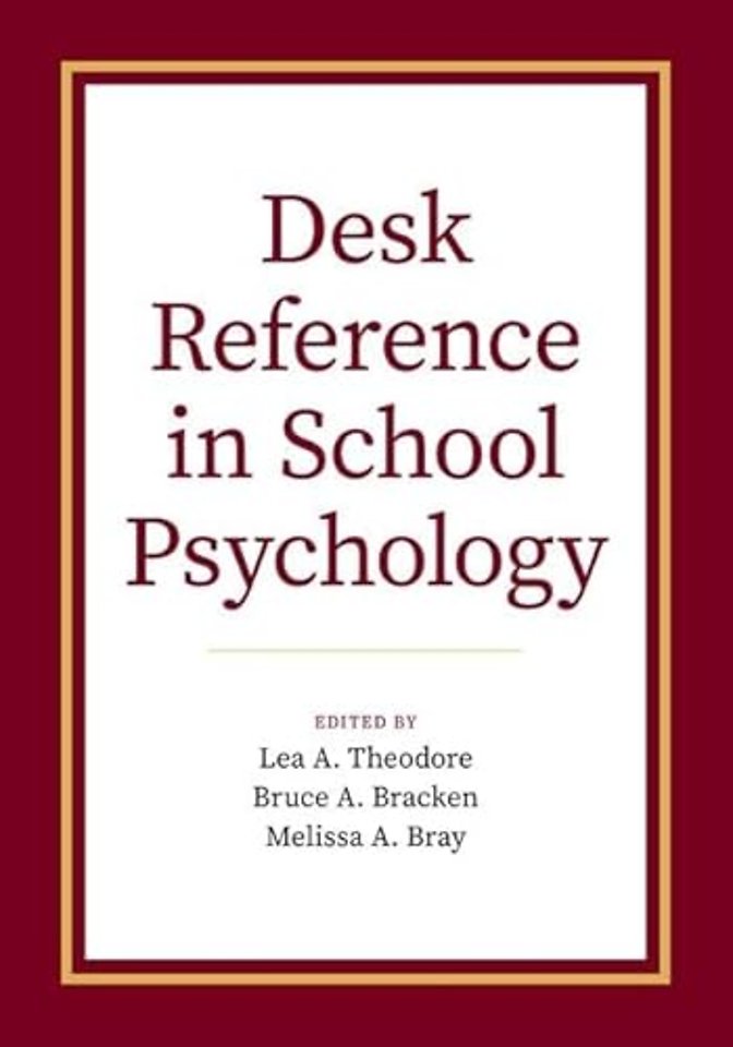 Desk Reference in School Psychology