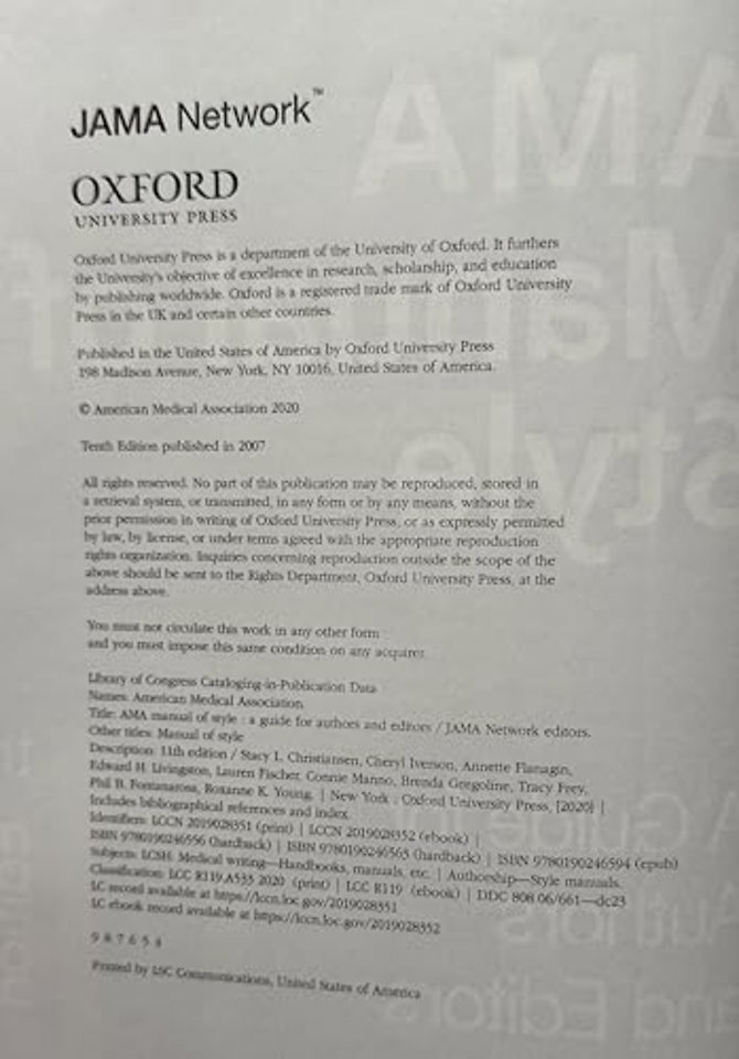 AMA Manual of Style