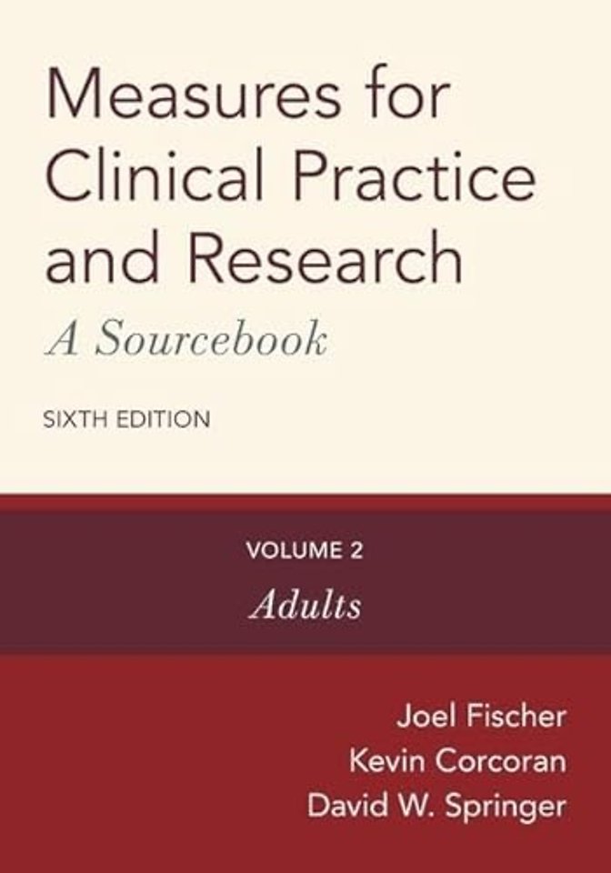 Measures for Clinical Practice and Research: A Sourcebook