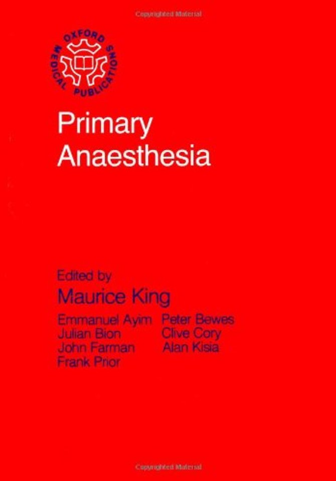 Primary Anaesthesia
