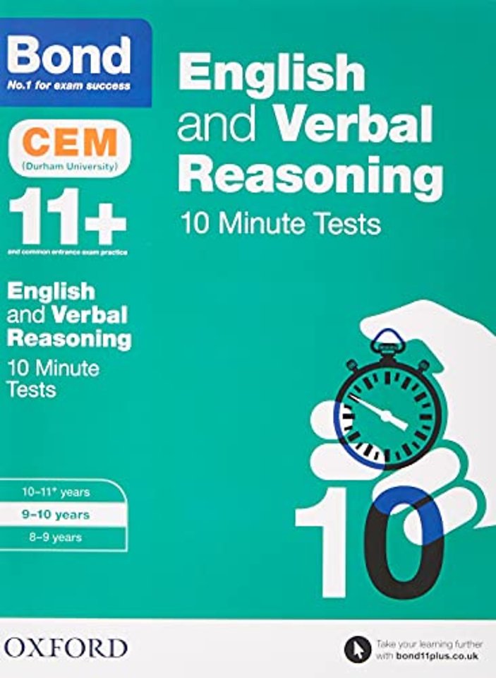 Bond 11+: English & Verbal Reasoning: CEM 10 Minute Tests (now Cambridge Select Insight)