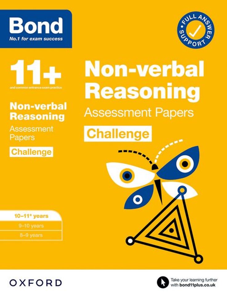 Bond 11+ Non-verbal Reasoning Challenge Assessment Papers 10-11 years: Ready for the 2026 exam (for GL Assessment & other 11 plus exams)