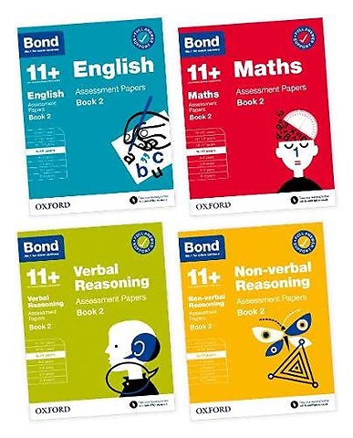 Bond 11+: Assessment Papers Book 2: 9-10 Yrs Bundle: English, Maths, Verbal Reasoning, Non-verbal Reasoning (for GL Assessment & other 11 plus exams)