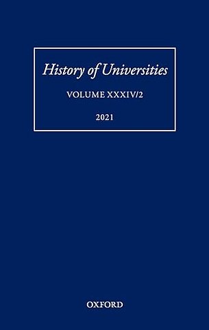 History of Universities: Volume XXXIV/2